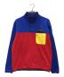 POLO RALPH LAUREN（ポロ・ラルフローレン）の古着「HI TECH COLOR-BLOCKED PULLOVER FLEECE」｜ブルー×レッド