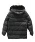 MONCLER (モンクレール) VALENTINE ファーフード ダウンジャケット ブラック サイズ:00：26800円