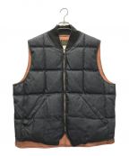 RRLダブルアールエル）の古着「QUILTED DENIM VEST」｜ネイビー