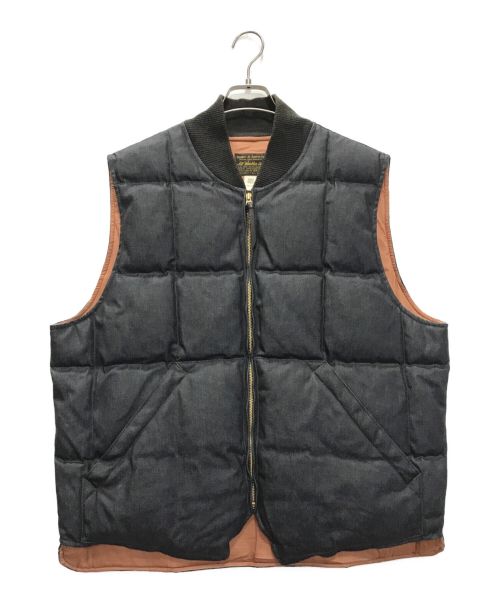 RRL（ダブルアールエル）RRL (ダブルアールエル) QUILTED DENIM VEST ネイビー サイズ:XLの古着・服飾アイテム