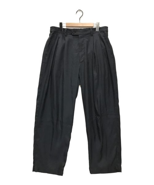 stein（シュタイン）stein (シュタイン) CUPRO WIDE EASY TROUSERS ブラック サイズ:Lの古着・服飾アイテム