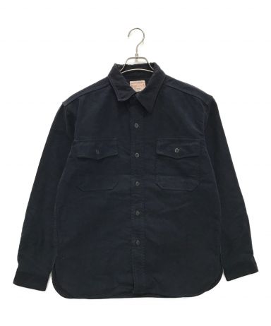 中古・古着通販】BONCOURA (ボンクラ) モールスキンCPOシャツ ブラック サイズ:38｜ブランド・古着通販 トレファク公式【TREFAC  FASHION】スマホサイト