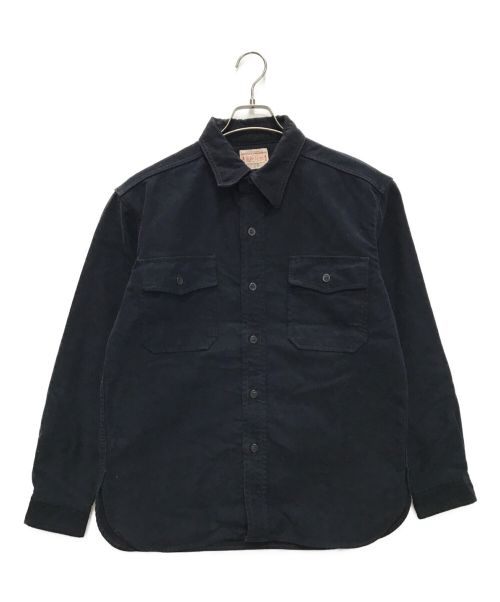 BONCOURA（ボンクラ）BONCOURA (ボンクラ) モールスキンCPOシャツ ブラック サイズ:38の古着・服飾アイテム