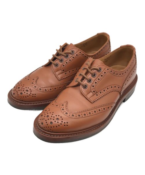 Tricker's（トリッカーズ）Tricker's (トリッカーズ) メダリオンウィングチップシューズ ブラウン サイズ:8Hの古着・服飾アイテム