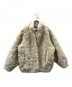 CLANE×MINAMITANAKAクラネ×ミナミタナカ）の古着「CURL FUR SHORT COAT」｜ホワイト