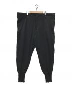 Yohji Yamamoto pour hommeヨウジヤマモト プールオム）の古着「DROP CROTCH TAPERED TROUSERS」｜ブラック