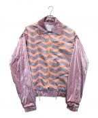 BLUEMARBLEブルーマーブル）の古着「Flight Jacket 'Mix'」｜ピンク