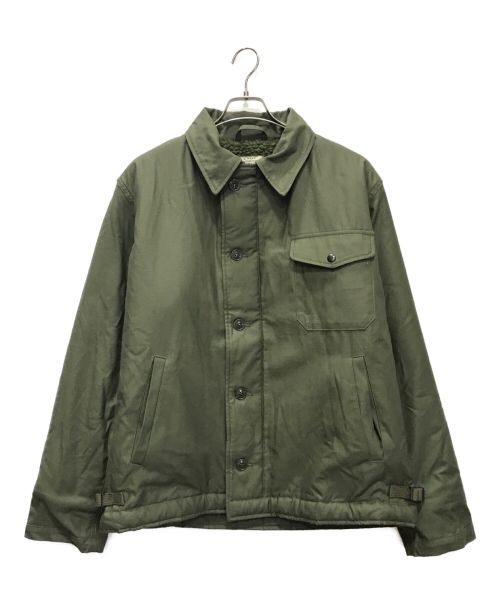 BUZZ RICKSON'S（バズリクソンズ）Buzz Rickson's (バズリクソンズ) US NAVY DECK A-2 JACKET グリーン サイズ:XLの古着・服飾アイテム