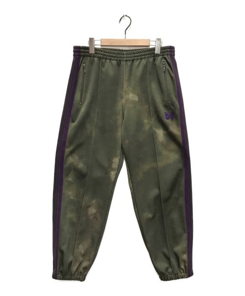 Needles（ニードルズ）Needles (ニードルズ) ZIPPED TRACK PANTS UNEVEN DYE PRINTED トラックパンツ カーキ サイズ:Mの古着・服飾アイテム