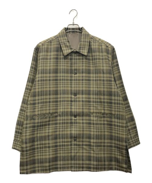 Ameri（アメリ）Ameri (アメリ) N.HOOLYWOOD (エヌ ハリウッド) CHECK SHIRT JACKET ブラウン サイズ:Sの古着・服飾アイテム