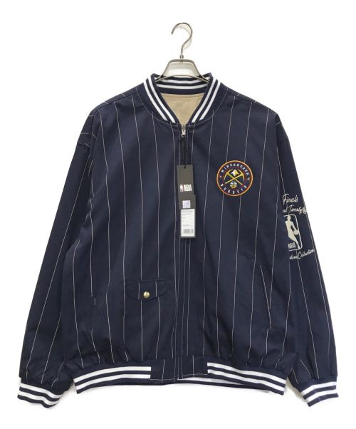 WIND AND SEA（ウィンド アンド シー）WIND AND SEA (ウィンダンシー) NBA (エヌビーエー) PLAYOFFS REVERSIBLE JACKET ネイビー サイズ:XL 未使用品の古着・服飾アイテム