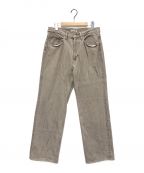 AURALEEオーラリー）の古着「HARD TWIST FADED BROWN DENIM 5P PANTS」｜ベージュ