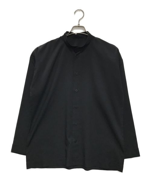 HOMME PLISSE ISSEY MIYAKE（オムプリッセ イッセイ ミヤケ）HOMME PLISSE ISSEY MIYAKE (オムプリッセ イッセイ ミヤケ) BOW-TIE PRESS SHIRT ブラック サイズ:2の古着・服飾アイテム