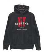 SUPREMEシュプリーム）の古着「NY HOODED SWEATSHIRT」｜ブラック