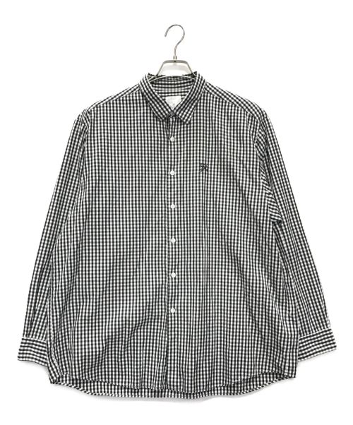 uniform experiment（ユニフォームエクスペリメント）uniform experiment (ユニフォームエクスペリメント) BAGGY REGULAR COLLAR SHIRT グレー サイズ:2の古着・服飾アイテム