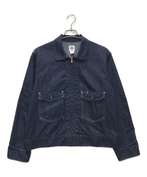 POST O'ALLS（ポストオーバーオールズ）POST O'ALLS (ポストオーバーオールズ) Service Jacket インディゴ サイズ:Sの古着・服飾アイテム