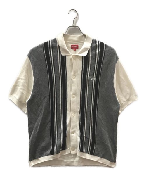 SUPREME（シュプリーム）Supreme (シュプリーム) Stripe Button Up Polo ベージュ サイズ:Lの古着・服飾アイテム