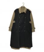 steinシュタイン）の古着「OVERSIZED DOUBLE LAPELLED TRENCH COAT」｜ベージュ×ブラック