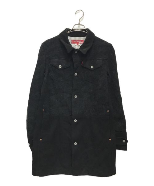 COMME des GARCONS JUNYA WATANABE MAN（コム デ ギャルソン ジュンヤ ワタナベ マン）COMME des GARCONS JUNYA WATANABE MAN (コム デ ギャルソン ジュンヤ ワタナベ マン) コート ブラック サイズ:Lの古着・服飾アイテム