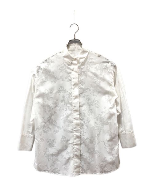 Ameri（アメリ）AMERI (アメリ) SHEER PATTERN SHIRT ホワイト サイズ:FREEの古着・服飾アイテム