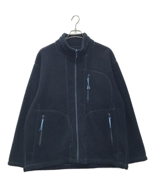 Porter Classic（ポータークラシック）Porter Classic (ポータークラシック) FLEECE ZIP UP JACKET POLARTEC ネイビー サイズ:4の古着・服飾アイテム