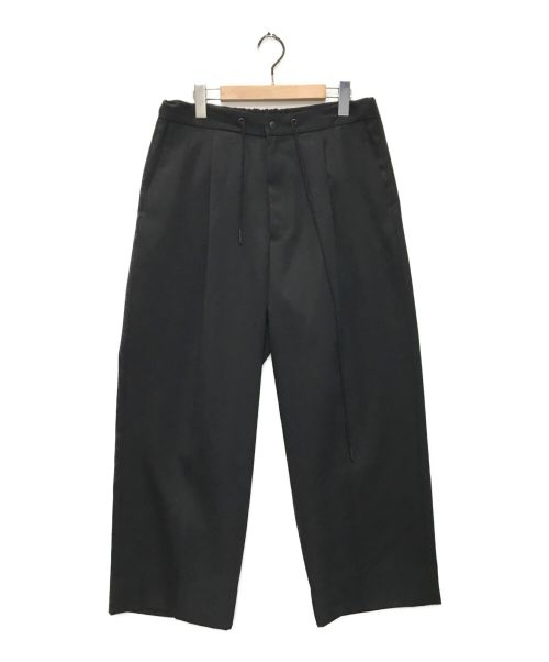 THE RERACS（ザ リラクス）THE RERACS (ザ リラクス) THE EASY SLACKS WIDE PANTS ブラック サイズ:46の古着・服飾アイテム