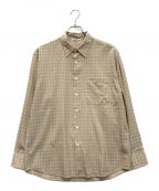 AURALEEオーラリー）の古着「SUPER LIGHT WOOL CHECK SHIRTS」｜ブラウン