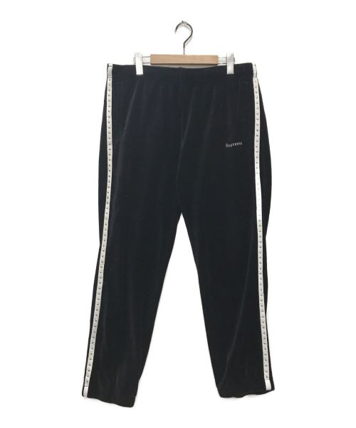 SUPREME（シュプリーム）Supreme (シュプリーム) Studded Velour Track Pant ブラック サイズ:Mの古着・服飾アイテム