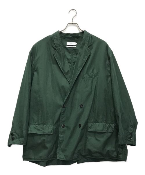 Graphpaper（グラフペーパー）Graphpaper (グラフペーパー) Garment Dyed Twill Oversized Double Jacket グリーン サイズ:Fの古着・服飾アイテム