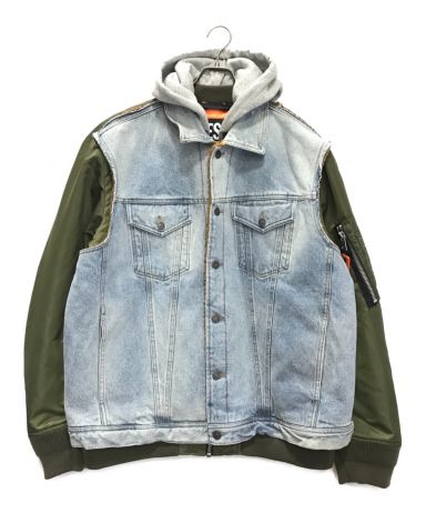 【中古・古着通販】DIESEL (ディーゼル) フードボンバージャケット