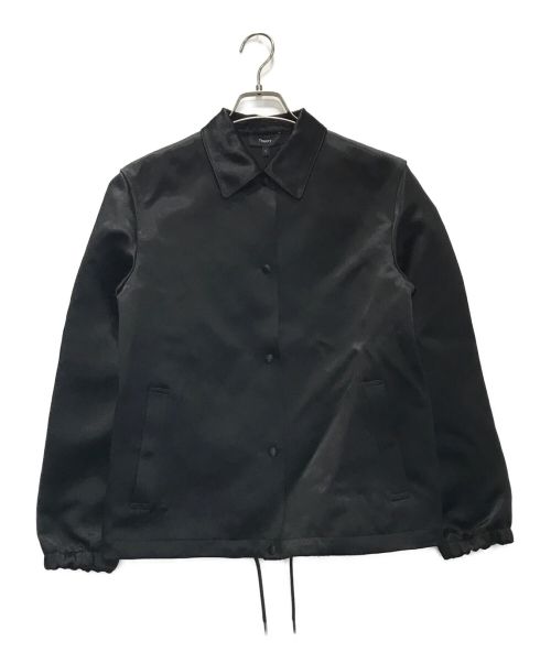 theory（セオリー）theory (セオリー) Bonded Satin Coaches JKT ブラック サイズ:Sの古着・服飾アイテム