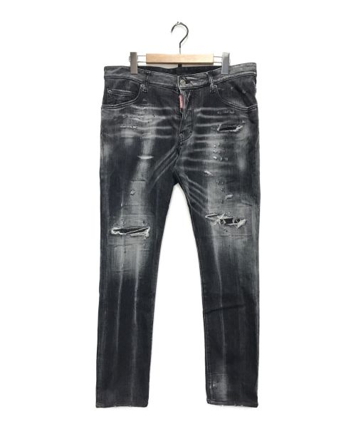 DSQUARED2（ディースクエアード）DSQUARED2 (ディースクエアード) Super Twinky Jean ブラック サイズ:52の古着・服飾アイテム