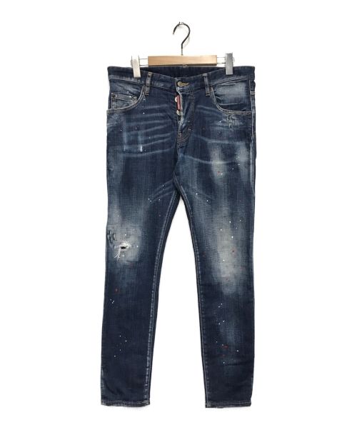 DSQUARED2（ディースクエアード）DSQUARED2 (ディースクエアード) SKATER JEANS ブルー サイズ:48の古着・服飾アイテム