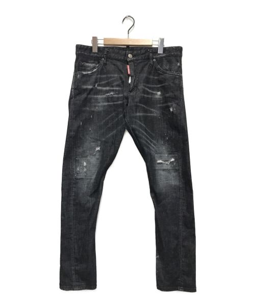 DSQUARED2（ディースクエアード）DSQUARED2 (ディースクエアード) Sexy Twist Jean ブラック サイズ:50の古着・服飾アイテム