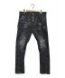 DSQUARED2（ディースクエアード）の古着「Sexy Twist Jean」｜ブラック