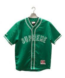 SUPREME×MITCHELL & NESS（シュプリーム×ミッチェルアンドネス）の古着「Satin Baseball Jersey」｜グリーン