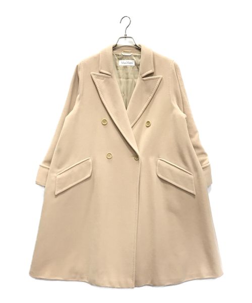 MaxMara（マックスマーラ）MaxMara (マックスマーラ) ヴァージンウールダブルコート ベージュ サイズ:40の古着・服飾アイテム