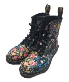 Dr.Martens（ドクターマーチン）の古着「1460 W PASCAL 8 EYE BOOT FLORAL」｜ブラック