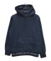 Supreme（シュプリーム）の古着「Logo Rib Hooded Sweatshirt」｜ネイビー