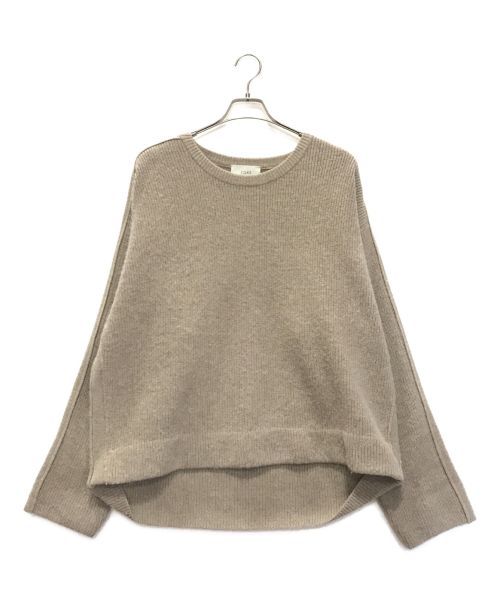 YOKE（ヨーク）YOKE (ヨーク) 7G ALPACA WOOL CARDIGAN RIB STITCH KNIT ベージュ サイズ:Mの古着・服飾アイテム