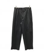 LEエルイー）の古着「WIDE 2TUCK WOOL PANTS」｜グレー