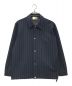 KITH（キス）の古着「Pinstripe Double Knit Coaches Jacket」｜ネイビー