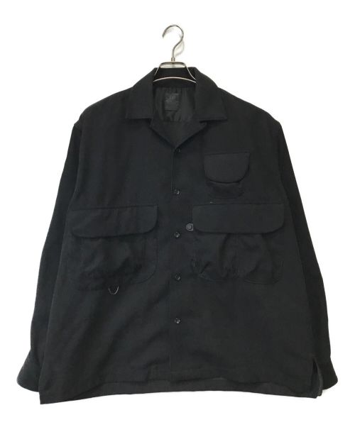 DAIWA PIER39（ダイワ ピア39）DAIWA PIER39 (ダイワ ピア39) TECH FISHERMAN'S OPEN COLLAR SHIRTS ブラック サイズ:Mの古着・服飾アイテム