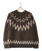 Coohemコーヘン）の古着「MOHAIR NORDIC SWEATER」｜ブラウン