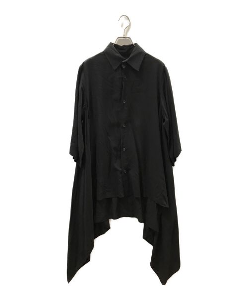 YOHJI YAMAMOTO（ヨウジヤマモト）YOHJI YAMAMOTO (ヨウジヤマモト) 変形シャツ ブラック サイズ:2の古着・服飾アイテム