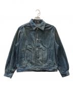 AURALEEオーラリー）の古着「SELVEDGE FADED LIGHT DENIM BLOUSON」｜インディゴ