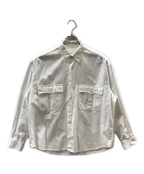 Porter Classic（ポータークラシック）Porter Classic (ポータークラシック) ROLL UP LINEN SHIRT ホワイト サイズ:Mの古着・服飾アイテム