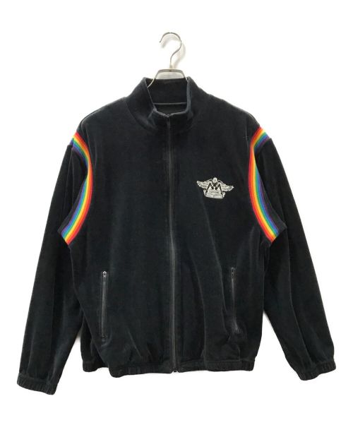 Hysteric Glamour（ヒステリックグラマー）Hysteric Glamour (ヒステリックグラマー) Supreme (シュプリーム) VELOUR TRACK JACKET ブラック サイズ:Lの古着・服飾アイテム