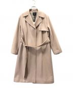 theoryセオリー）の古着「LAMB MELTON 2 WRAP TRENCH」｜ベージュ