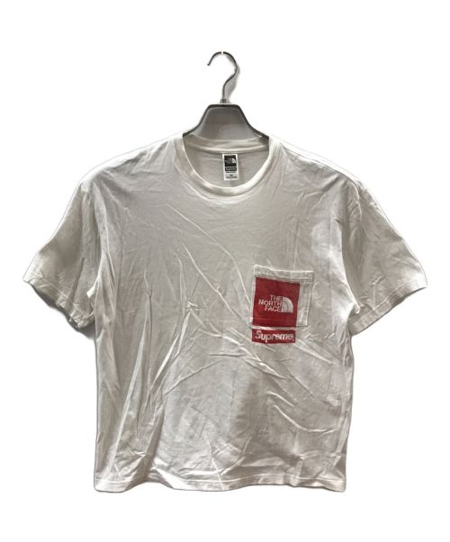 SUPREME（シュプリーム）Supreme (シュプリーム) THE NORTH FACE (ザ ノース フェイス) PRINTED POCKET TEE ホワイト サイズ:Mの古着・服飾アイテム